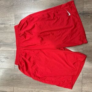 Nike Red Sports Shorts